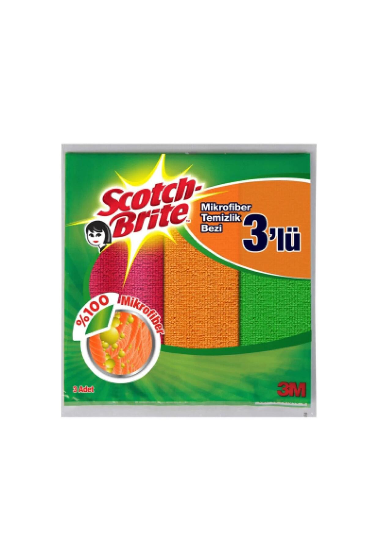 Scotch Brite Temizlik Bezi 3'lü Mikrofiber