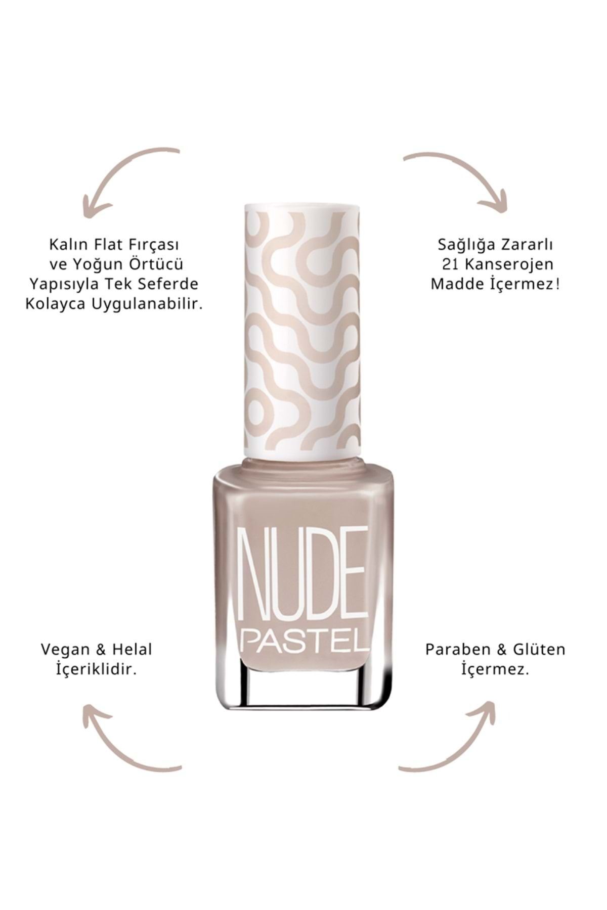 Oje Nude Açık Bej No:755