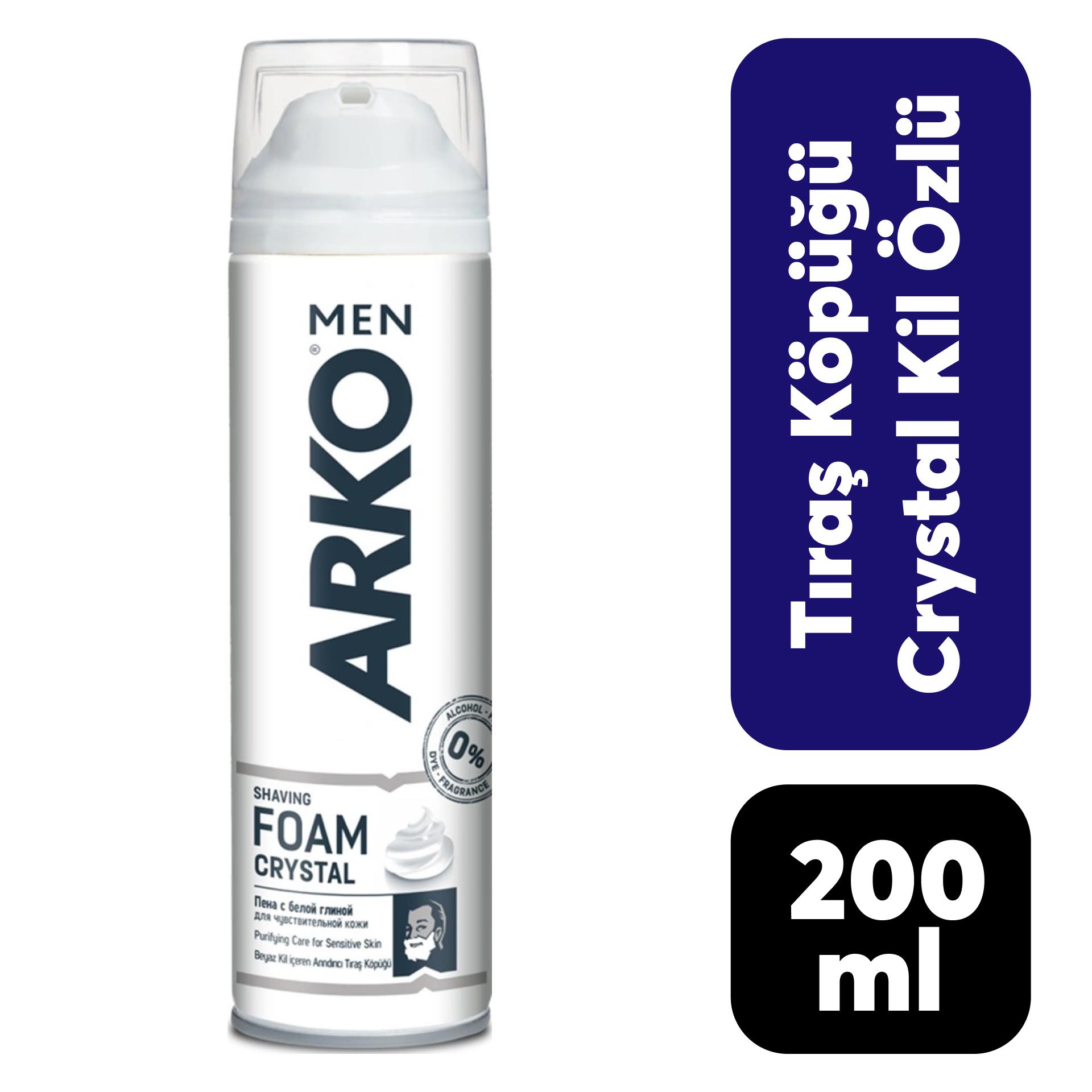 Arko Tıraş Köpüğü 200 Ml Crystal Kil Özlü