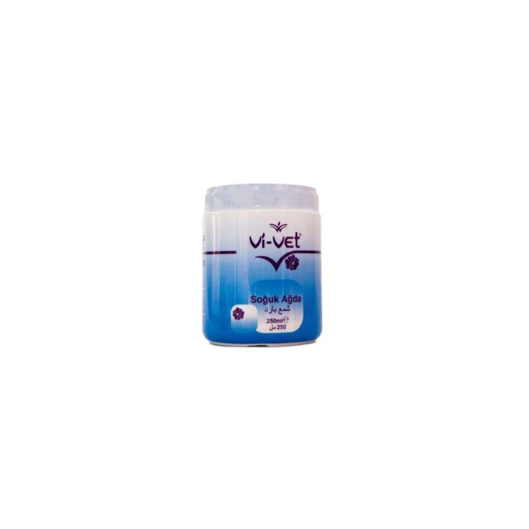 Vivet Siyah Soğuk Ağda Kavanoz Mavi 250 ml