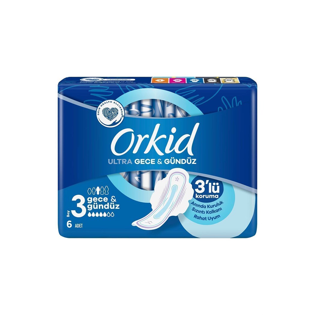 Ultra Extra Hijyenik Ped Gece Tekli Paket 6 Ped 3'lü paket