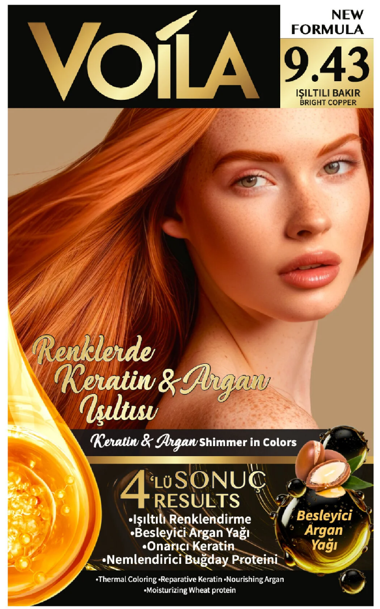 Voila 9.43 Işıltılı Bakır