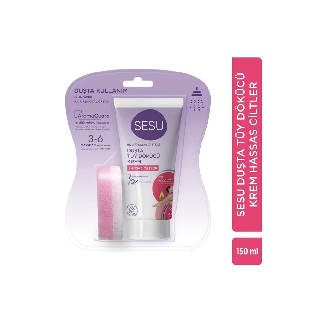 SESU TÜY DÖKÜCÜ KREM 150 ML HASSAS CİLTLER