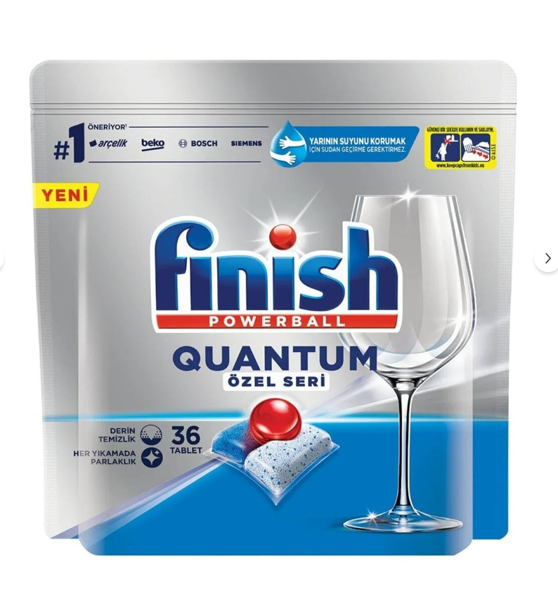 Finish Quantum Powerball Özel Seri Bulaşık Tableti 36 Kapsül