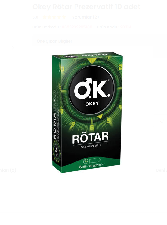Okey Prezervatif Rötar 10'lu
