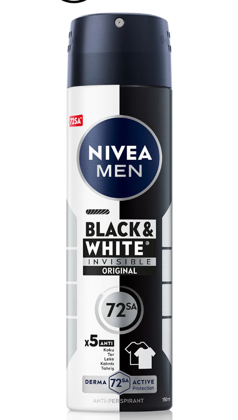 Nivea Deodorant Erkek 150ml.Inv B&W