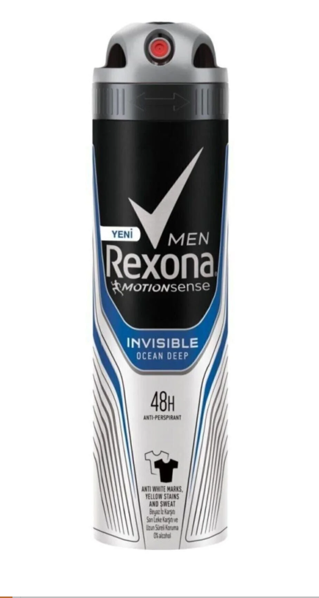 REXONA ERKEK DEO 150 ML.İNVİSİBLE OCEAN DEEP