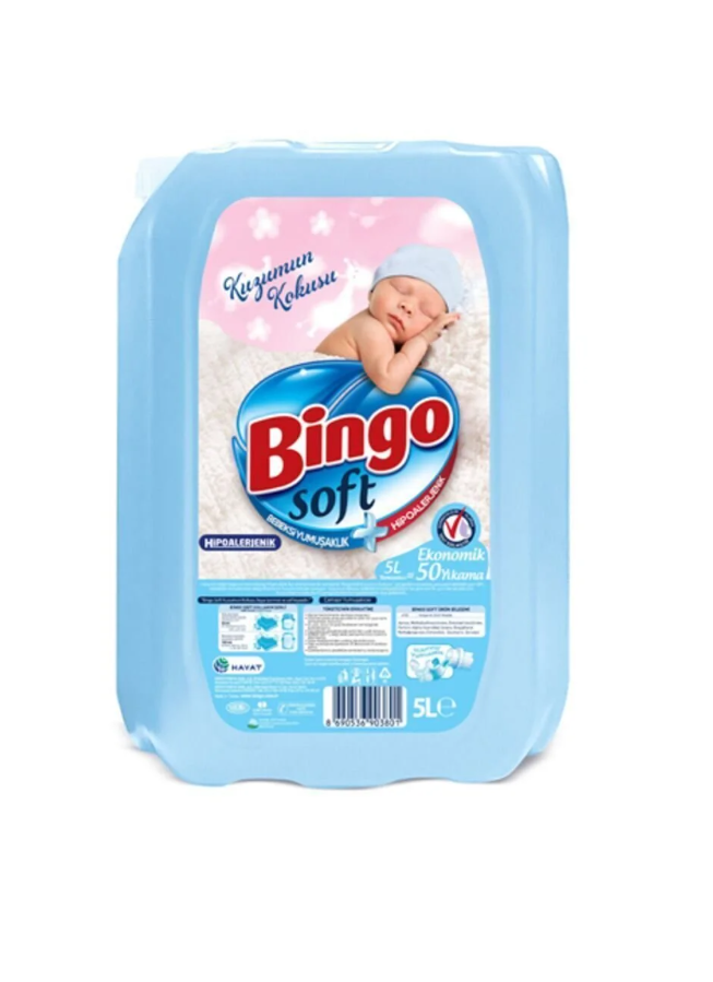 BİNGO SOFT YUMUŞATICI KUZUM KOKUSU  5 LT*4