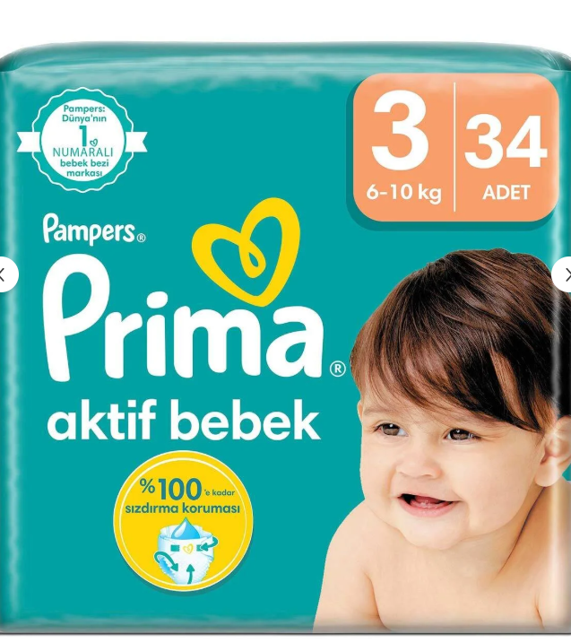 Prima Aktif Bebek Standart Paket 34'lü 3 No