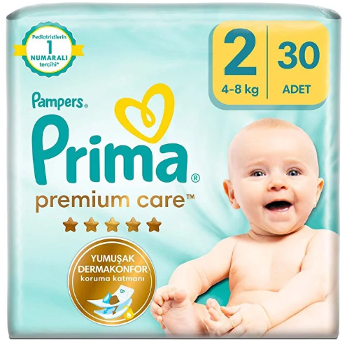 Prima Premium Care 2 Numara 4-8kg 30'lu