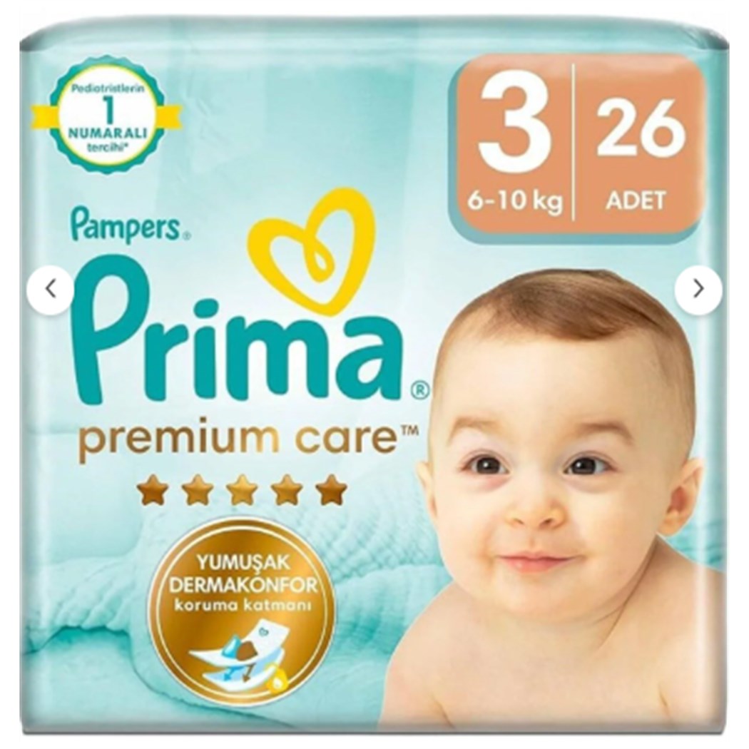 Prima Premium Care 3 Numara 6-10 Kg 26 Adet