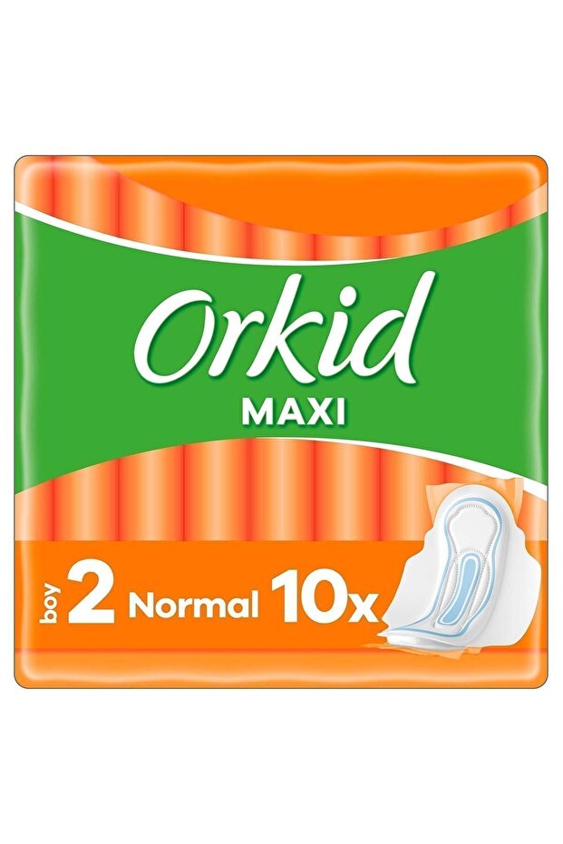 Orkid Maxi Hijyenik Ped Normal 10 Adet