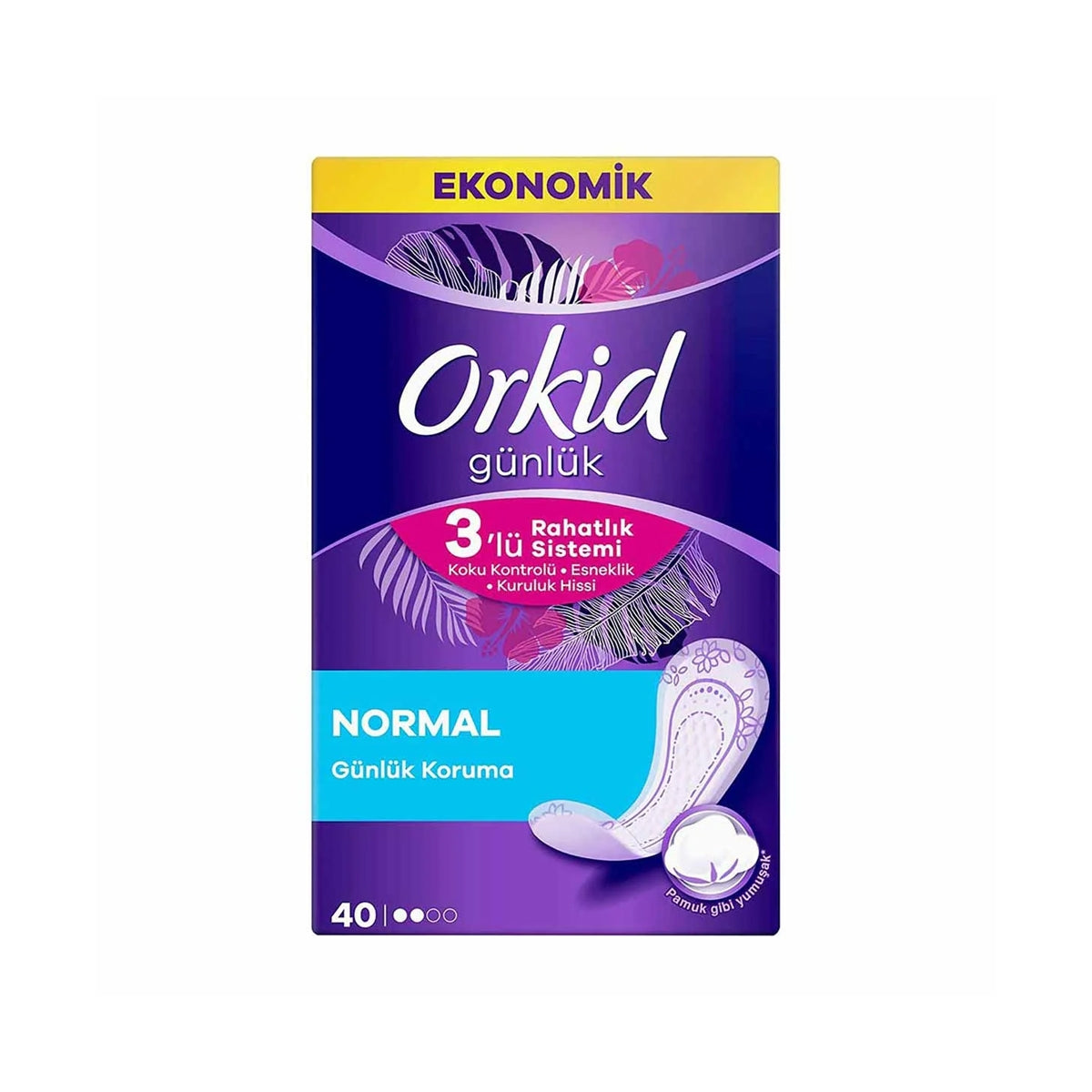 Günlük Ped Normal Ekonomik Paket 40'lı