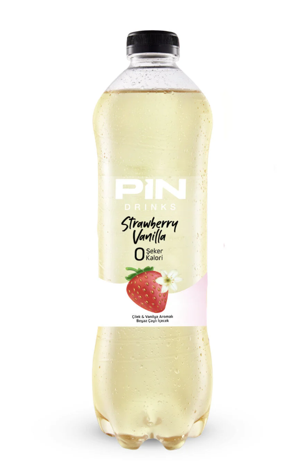 Pin Drinks Strawberry Vanilya Çayı 1lt