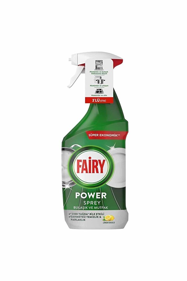 Fairy Power Sprey 3’ü 1 Arada Limon Bulaşık Ve Mutfak 800 ml