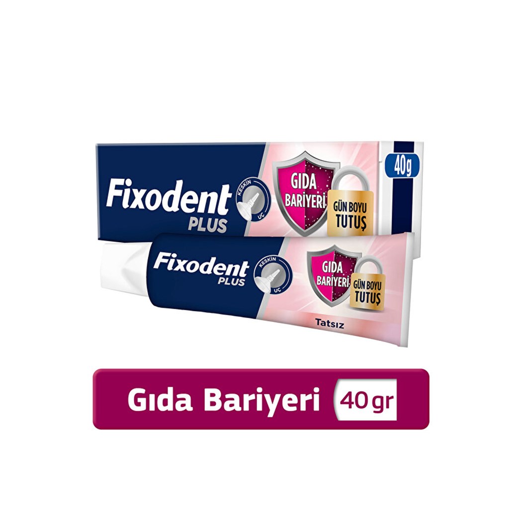 Fixodent Plus Gıda Bariyeri Diş Protezi Yapıştırıcı Krem 40G