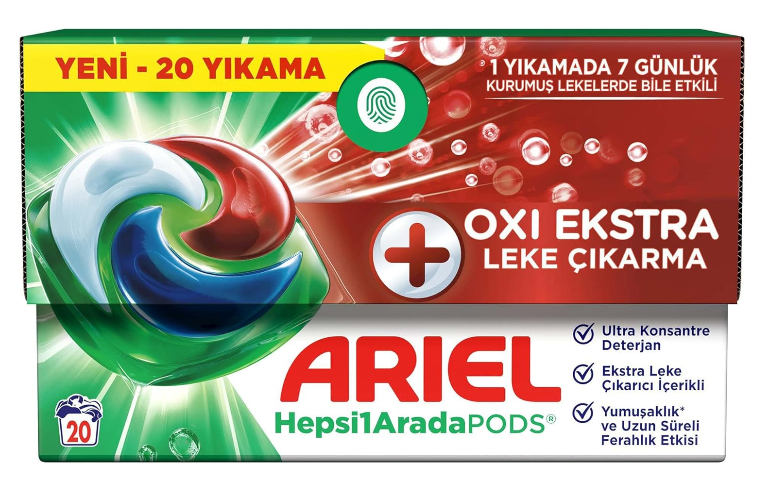 Ariel PODS Kapsül Çamaşır Deterjanı Oxi 20'li
