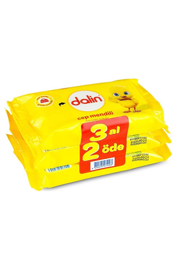 Dalin Islak Cep Mendili 15'li 3 Al 2 Öde Avantaj Paketi