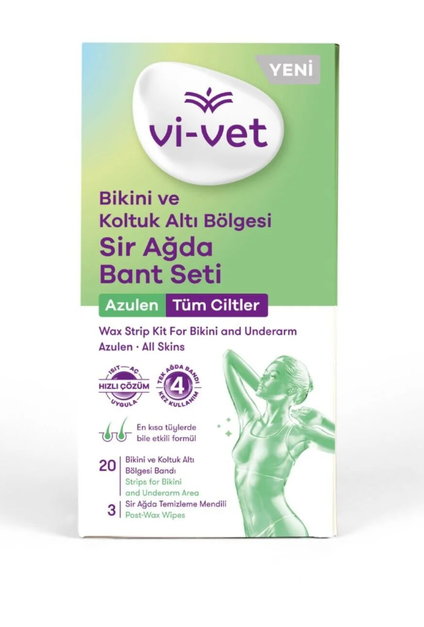  Vivet Bikini Ve Koltuk Altı Bölgesi Sir Ağda Bant Seti Azulen