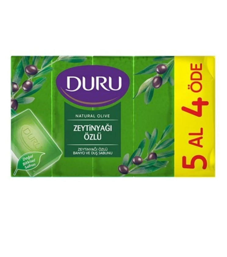 Duru Duş Sabunu Zeytinyağı Özlü 5 x 150 g = 750 gr
