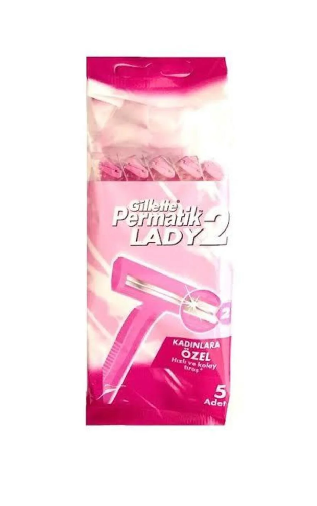 Gillette Permatik Lady 2 Tıraş Bıçağı 5 Li Poşet