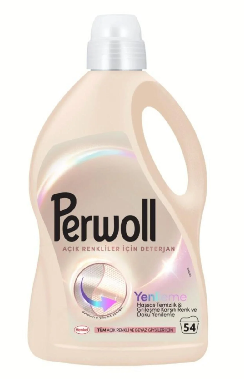 Perwoll Açık Renkliler Hassas Bakım Sıvı Çamaşır Detarjanı 2970 ml