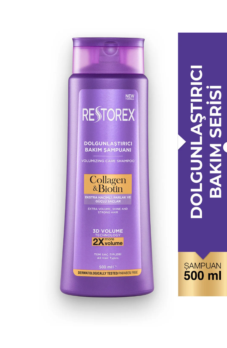 Restorex Collagen & Biotin Hacimsiz Saçlar Için Dolgunlaştırıcı Şampuan 500ml