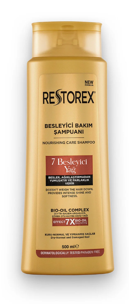 Restorex Besleyici Bakım Şampuanı 500 Ml - 7 Besleyici Yağ Göz Alıcı Parlaklık İpeksi Yumuşaklık