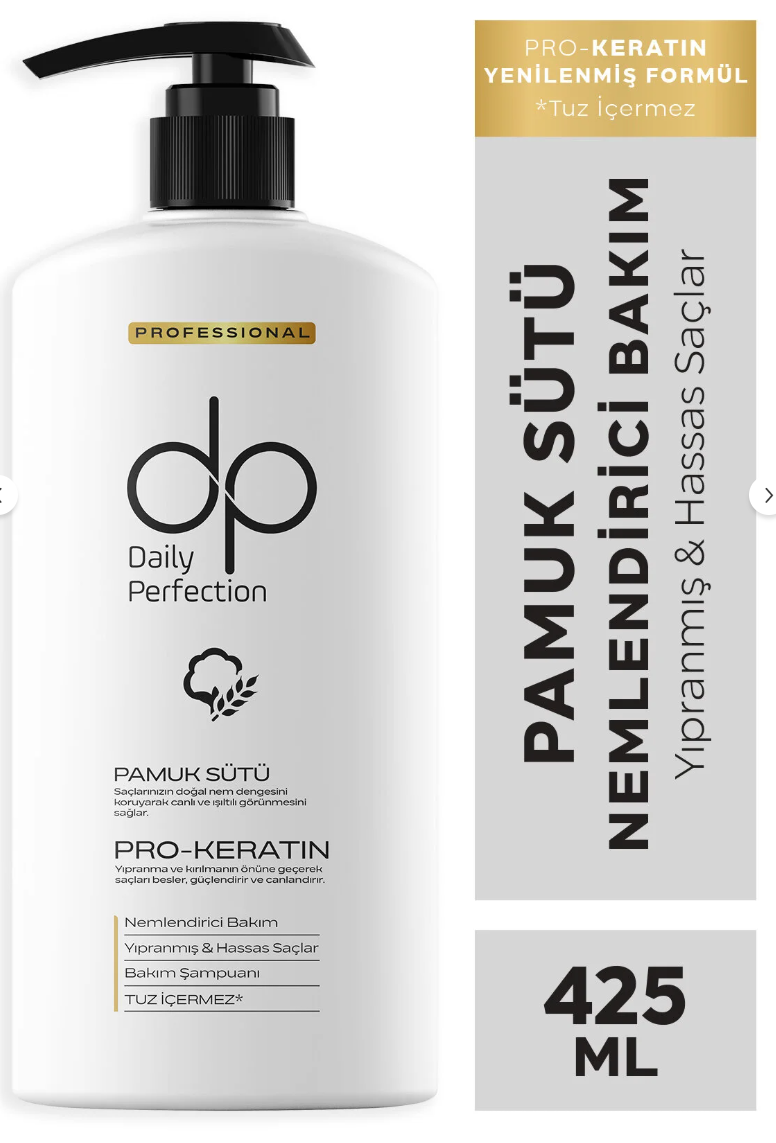 Daily Perfection Şampuan Pamuk Sütü 425 ml