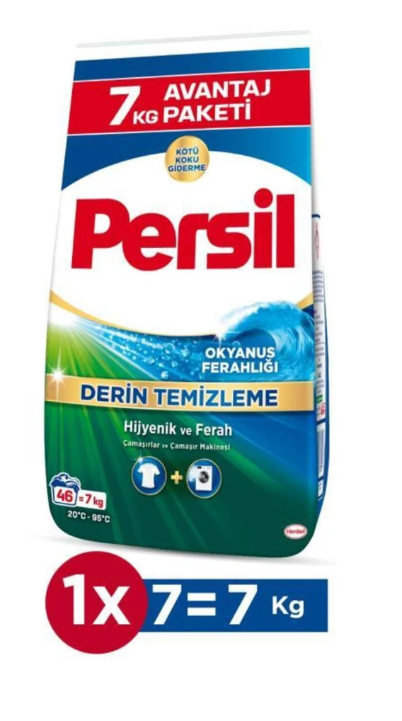 Persil Okyanus Ferahlığı Toz Çamaşır Deterjanı 46 Yıkama 7kg