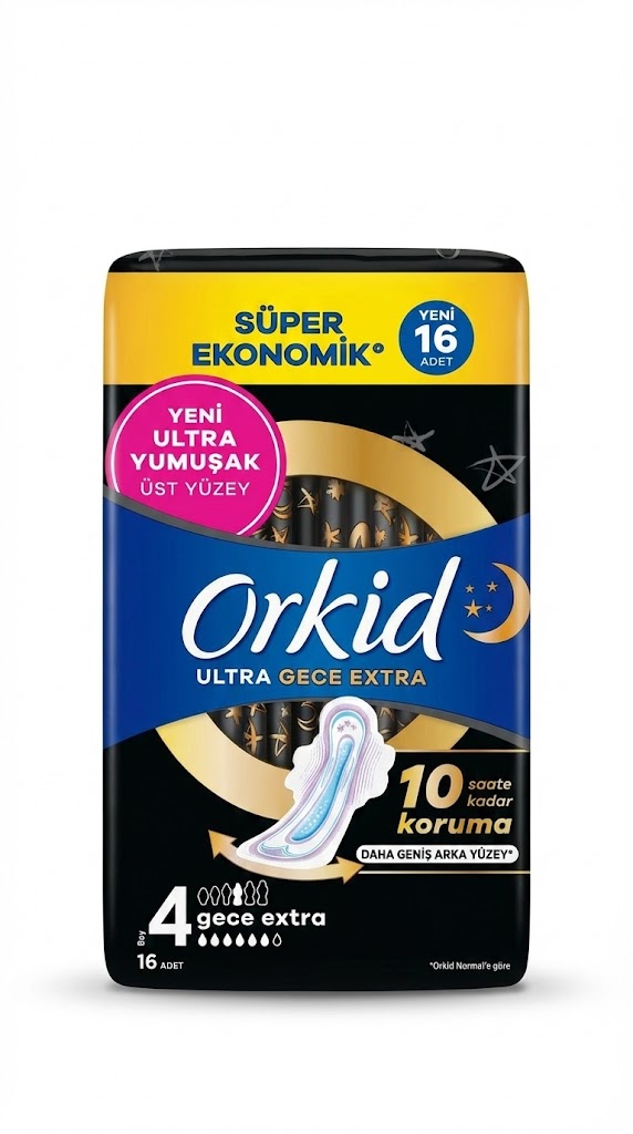 Orkid Ultra Extra 4lü Gece 16'lı