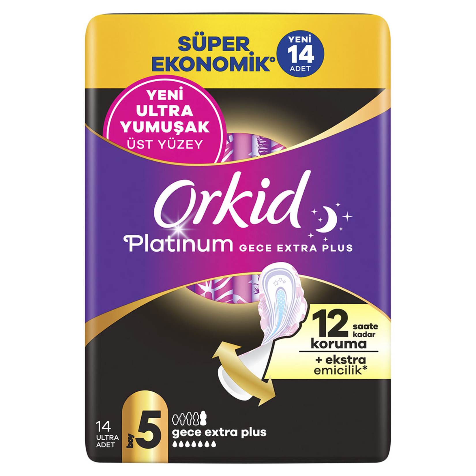 Orkid Platinum Gece Ekstra Plus 14'lü