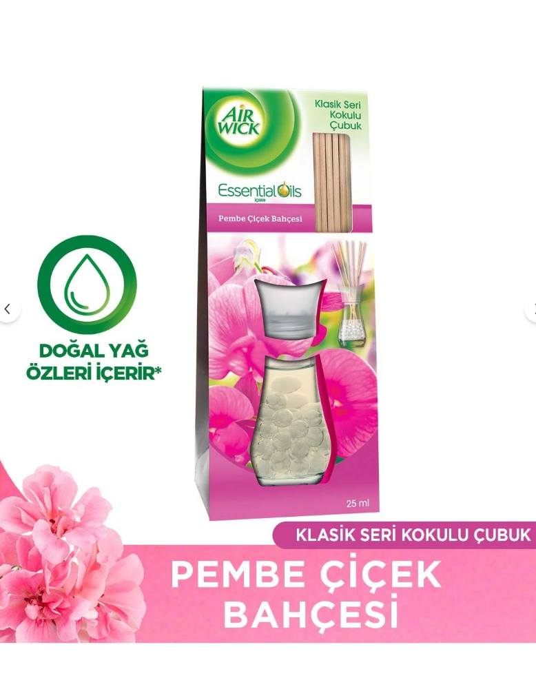 Air Wick Kokulu Çubuklar 25ml Pembe Çiçek Bahçesi