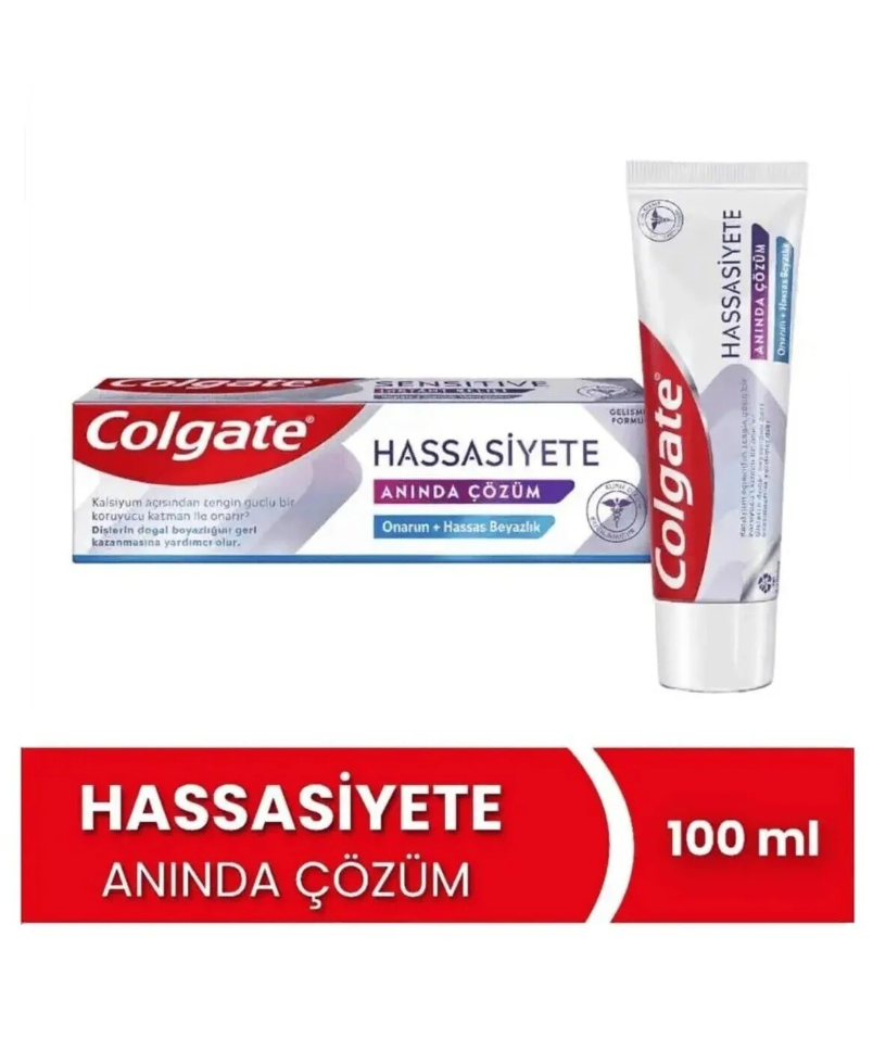 Colgate Hassasiyete Anında Çözüm Onarım Hassas Beyazlık Diş Macunu 100 ml