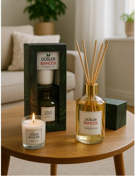 Düşler Bahçesi Oda Kokusu 100 Ml Çubuklu Mum Hediyeli Timberloss