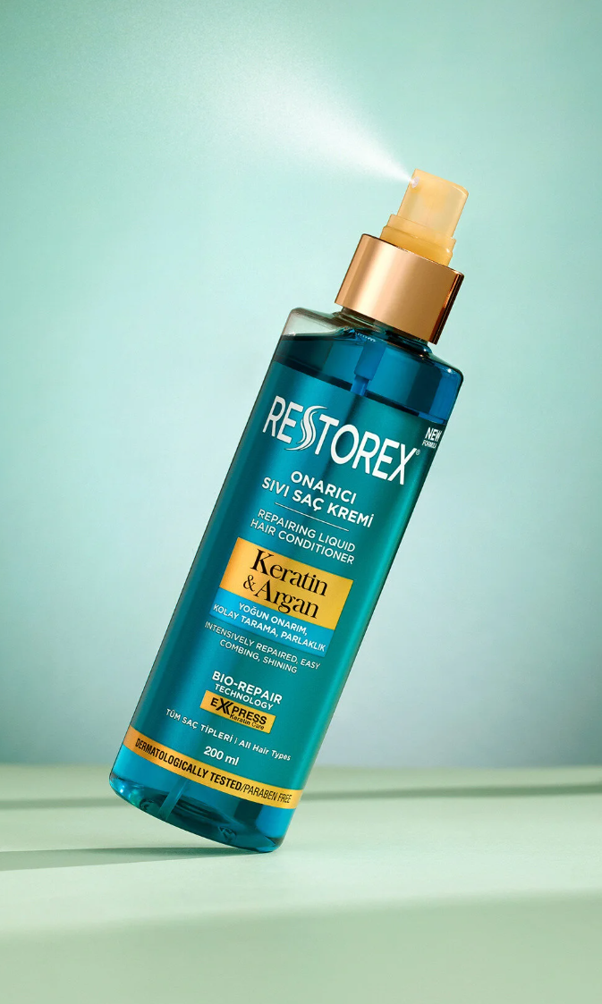 Restorex Keratin & Argan Onarıcı Sıvı Saç Bakım Kremi 200 Ml