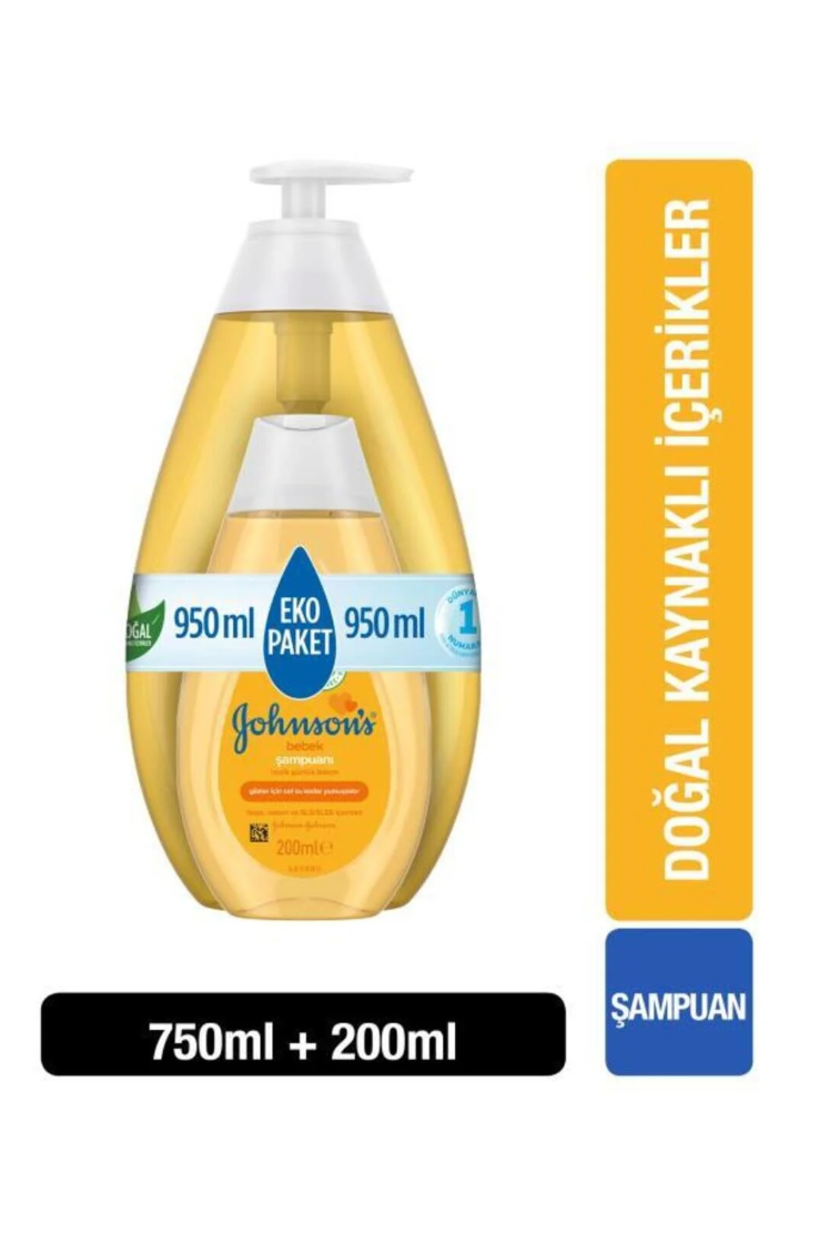 Johnson's Bebek Şampuanı 750 Ml + Bebek Şampuanı 200 Ml