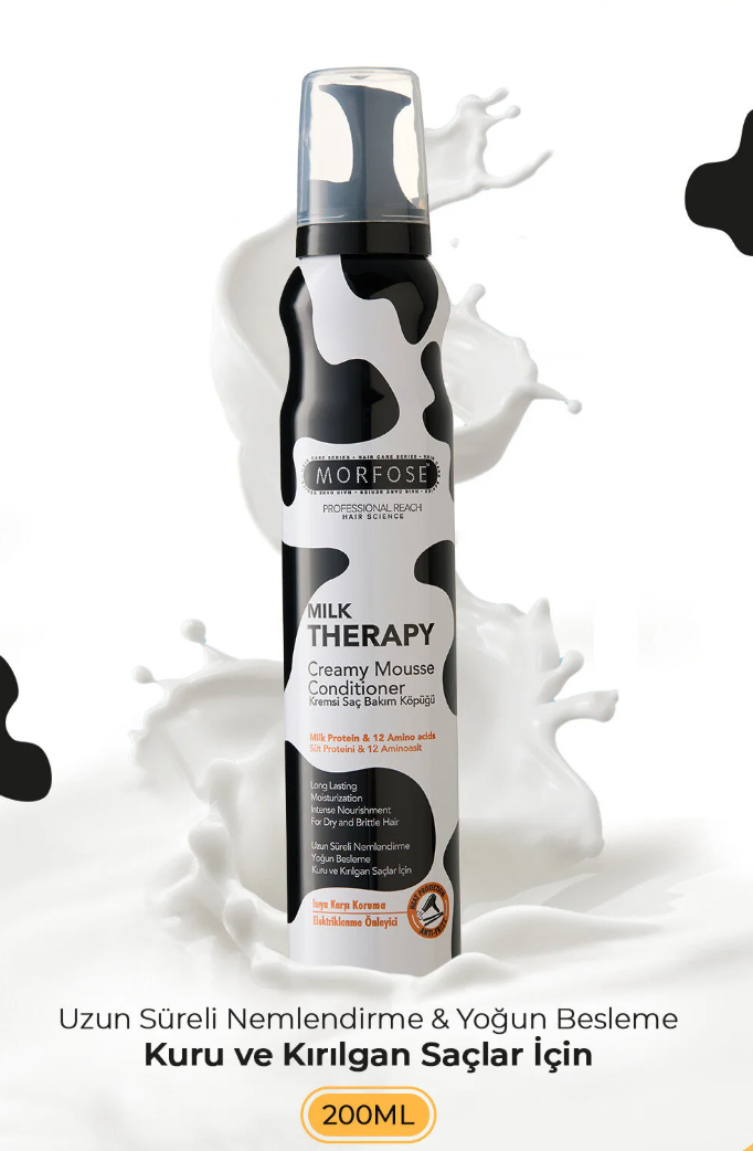 Morfose Milk Therapy Saç Köpüğü 200 ml - Besleyici, Koruyucu Etki