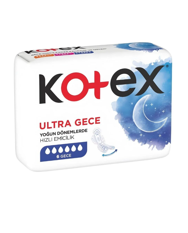 Kotex Ultra Hijyenik Kadın Pedi 6 Lı Gece