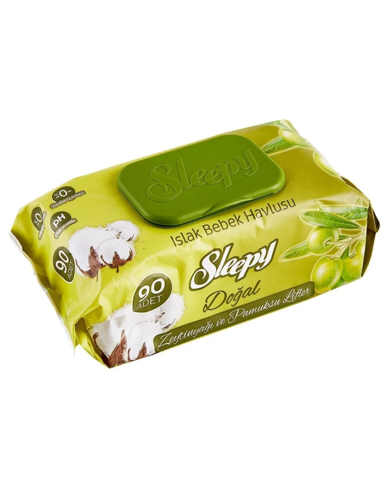 Sleepy Zeytinyağlı Islak Mendil 90'lı