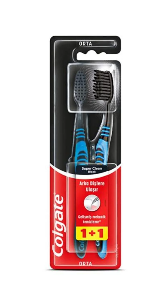 Colgate Diş Fırçası Charcoal 1+1