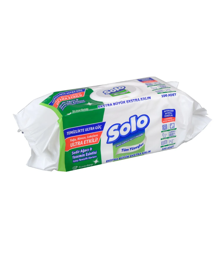 Solo Yüzey Temizlik Havlusu Sedir Ağacı Yasemin 100'lü