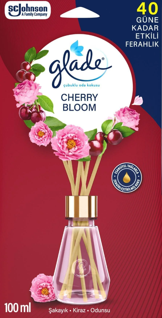 Glade Çubuklu Oda Kokusu Şakayık ve Kiraz 100 ml