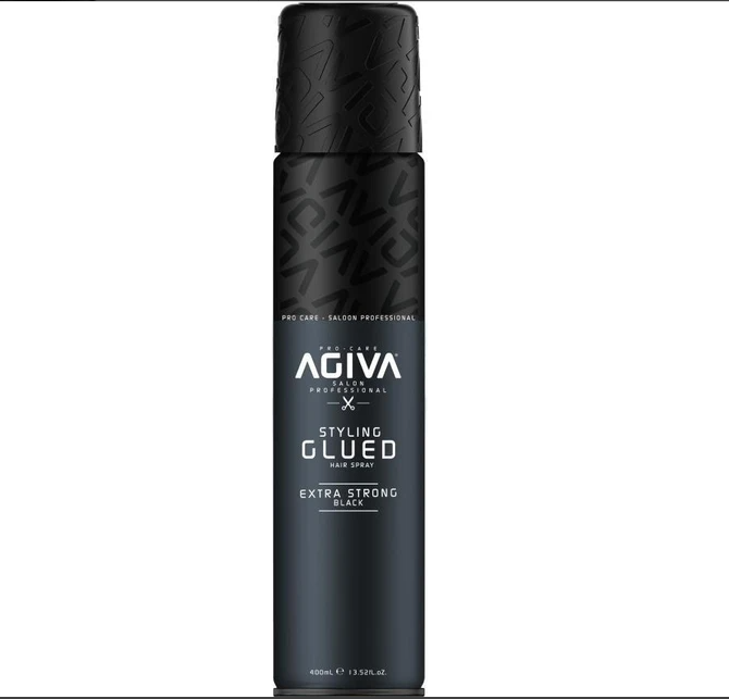Agiva Saç Sprey Glued Extra Strong 400 ml (Siyah)