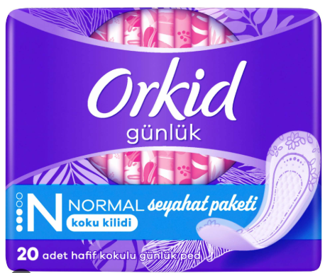 Orkid Günlük Ped Normal 20'li Tekli Paket