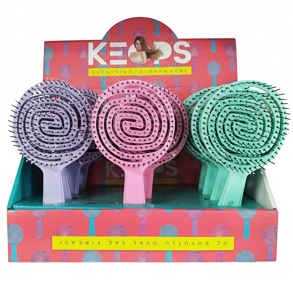 Keops Saç Fırçası 3D Oval Soft & Hard