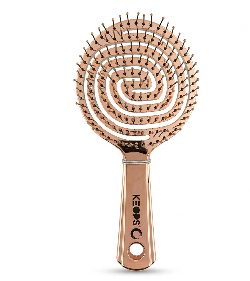 Keops Saç Fırçası 3D Oval Pearl Shine Rose