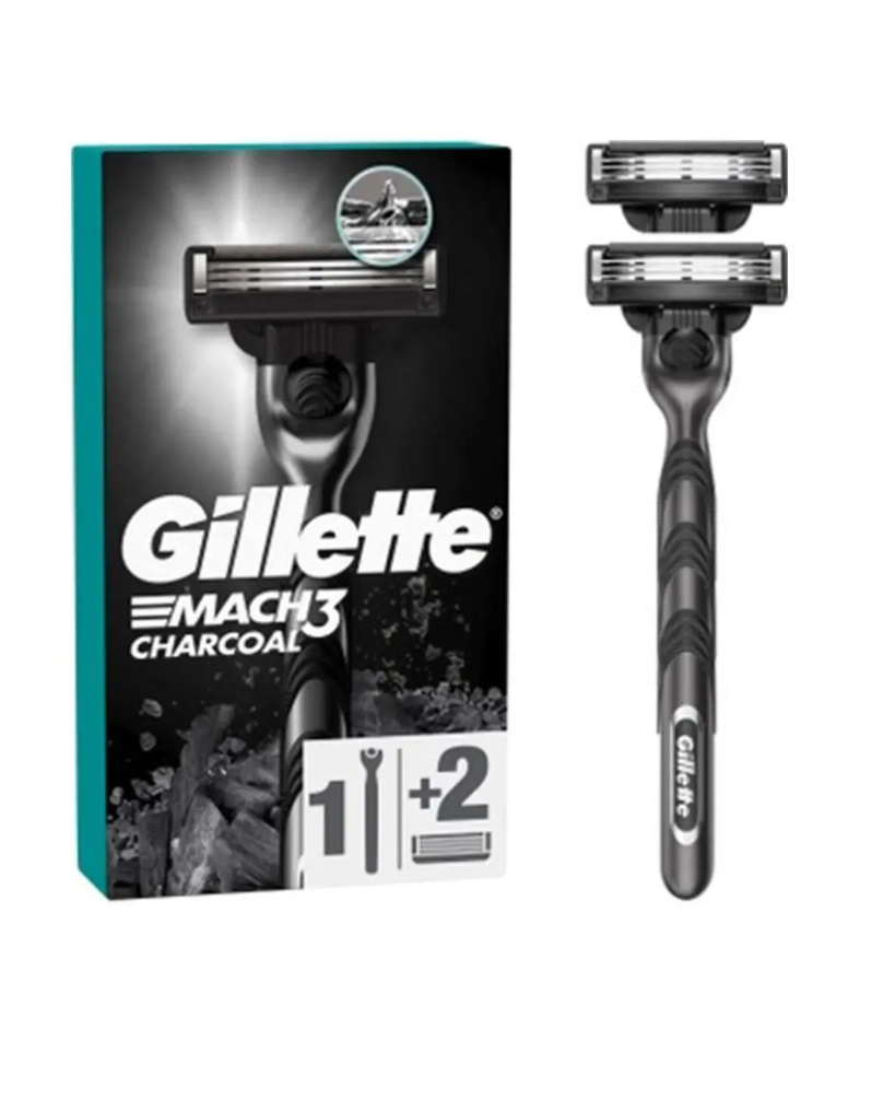 Gillette Mach 3 Charcoal Yedekli Tıraş Makinesi
