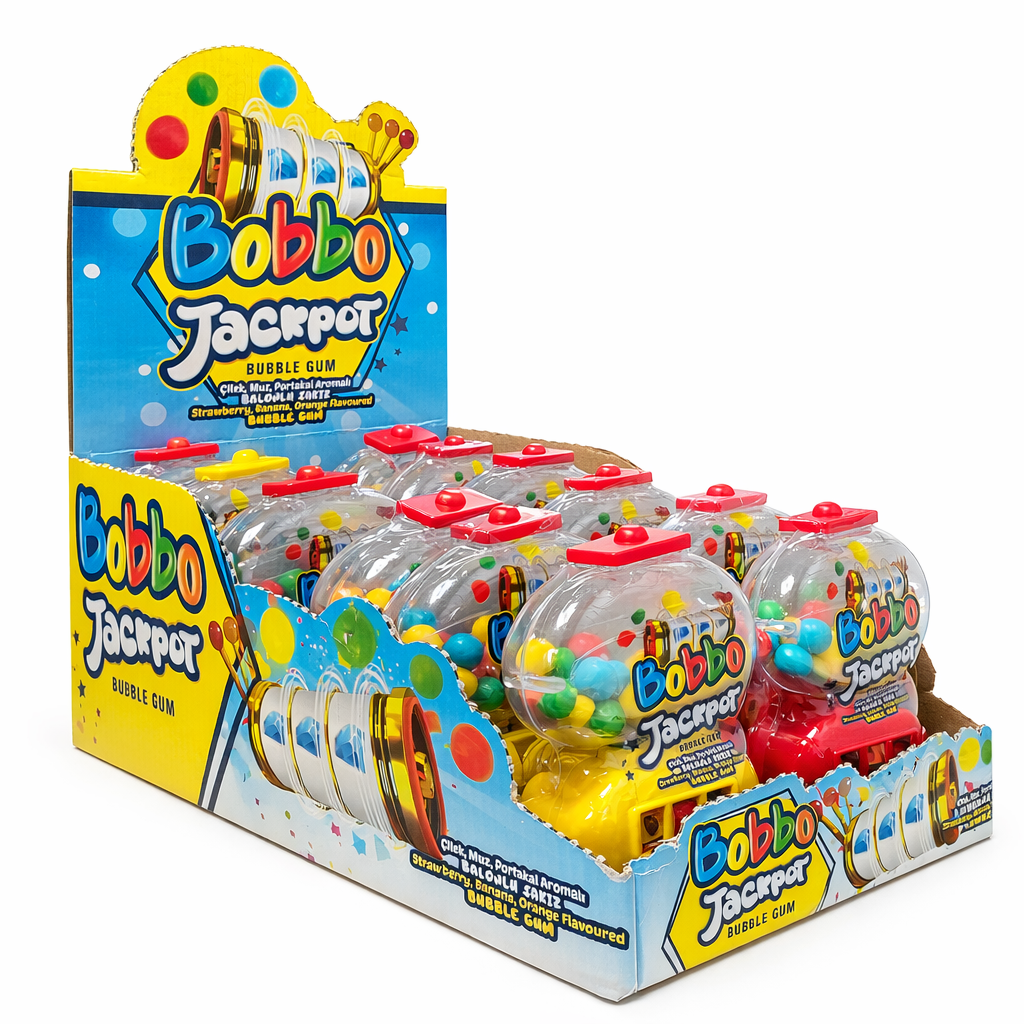 Bobbo Jackpot Aromalı Balonlu Sakız 12'li