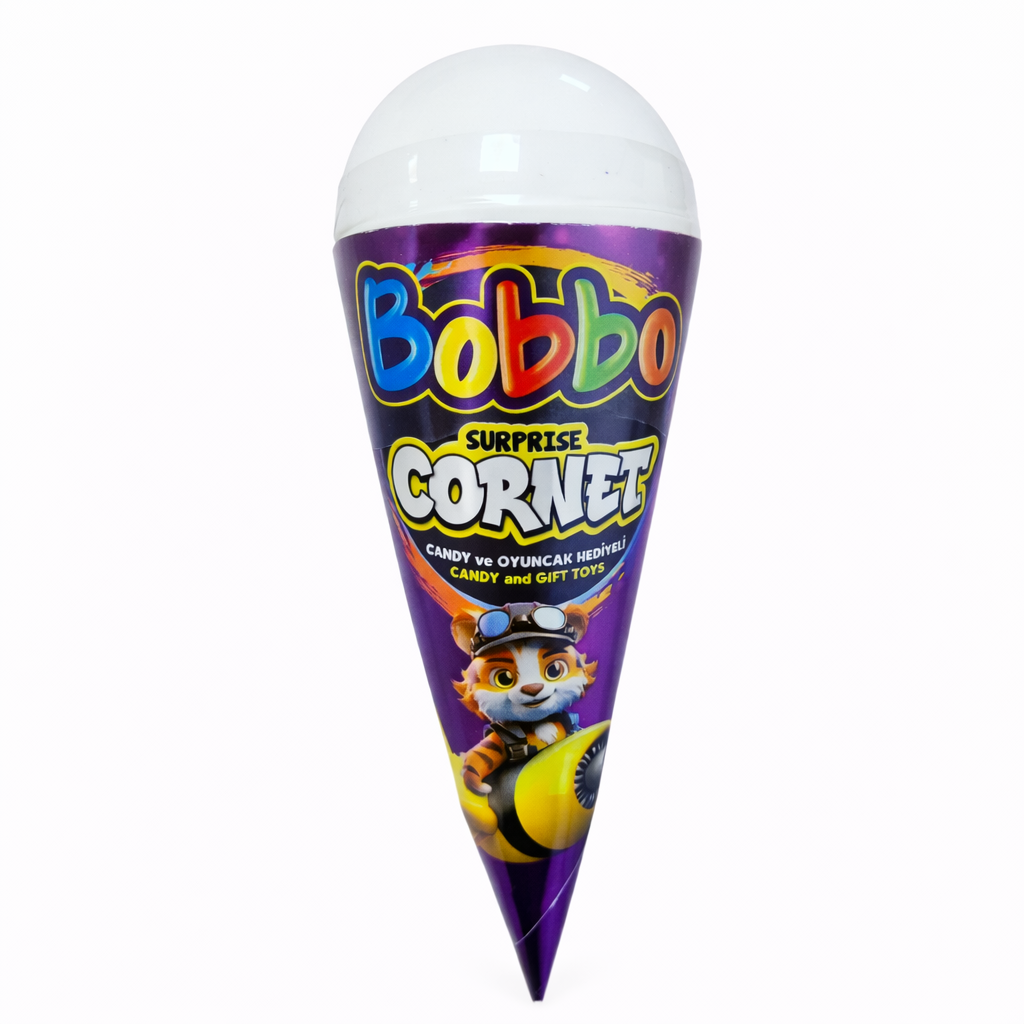 Bobbo Cornet Lollipop ve Oyuncak Hediyeli 12'li